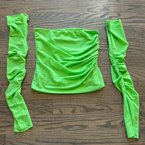 Helmut Lang Twist Long Sleeve Tube Top - Picture 2 of 5